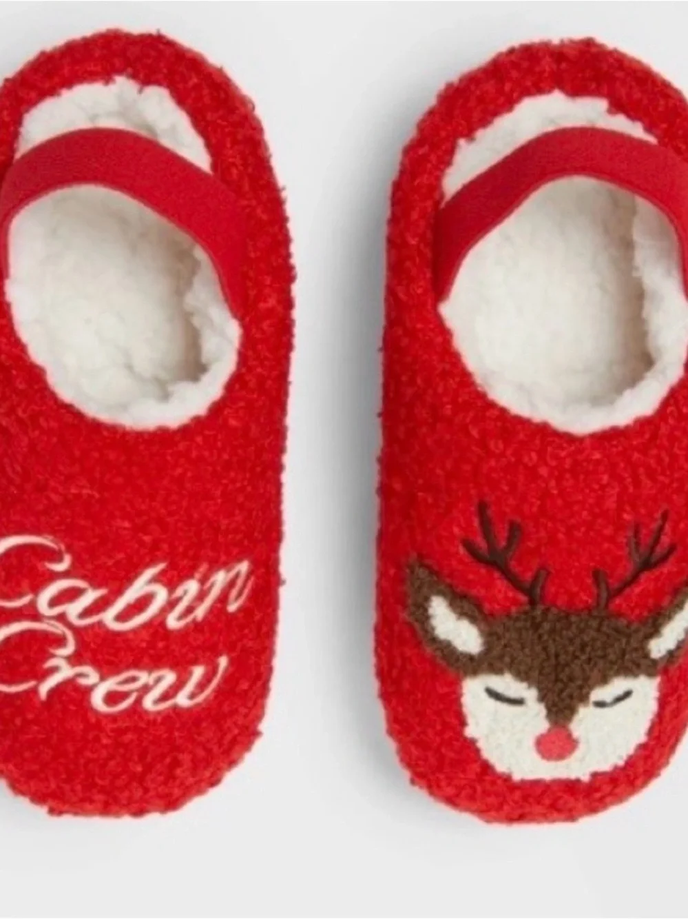 Toddler Cabin Crew Scuff Slippers - Wondershop™ Red Size 5T-6T New
